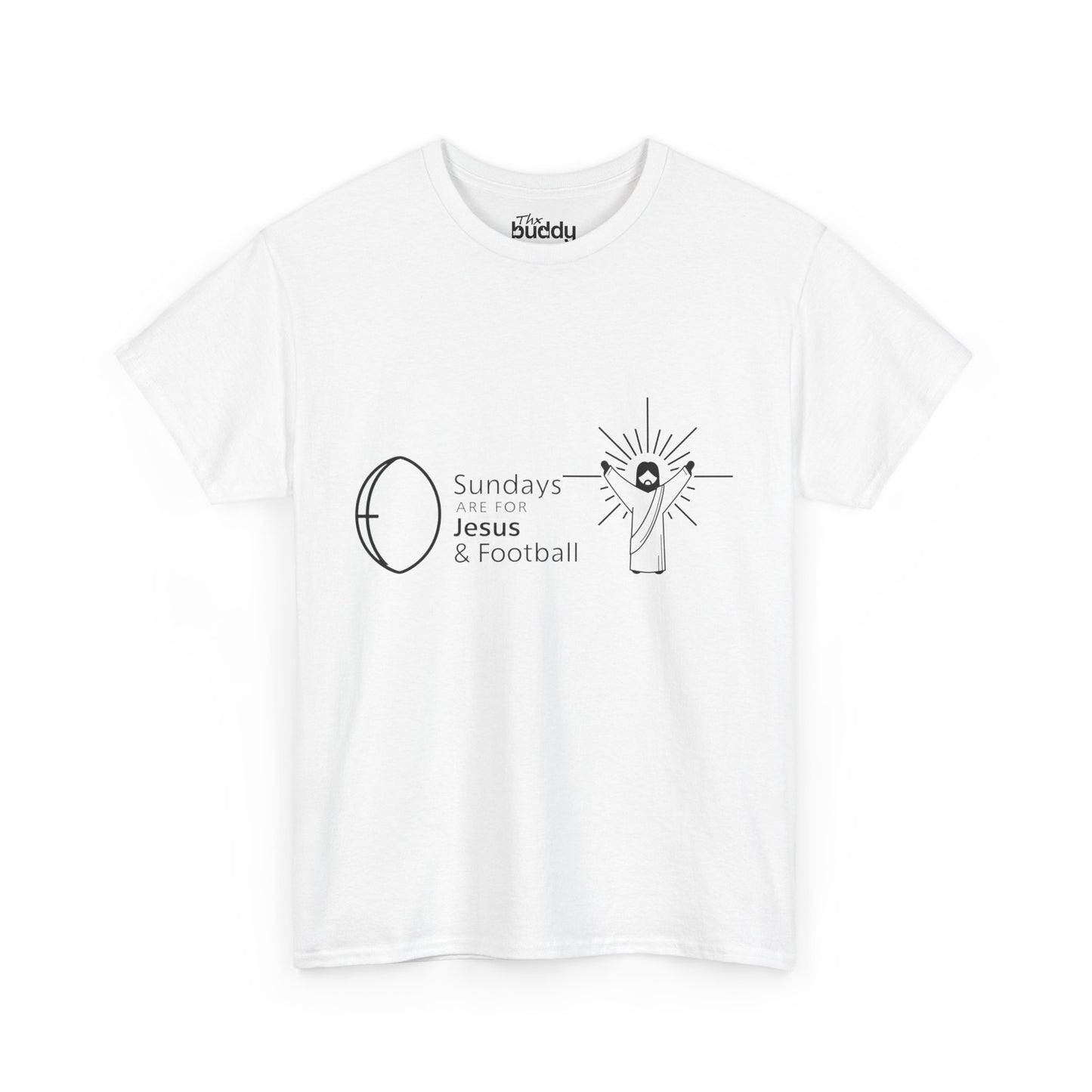 Sundays Are For Jesus And Football Adult T-shirt