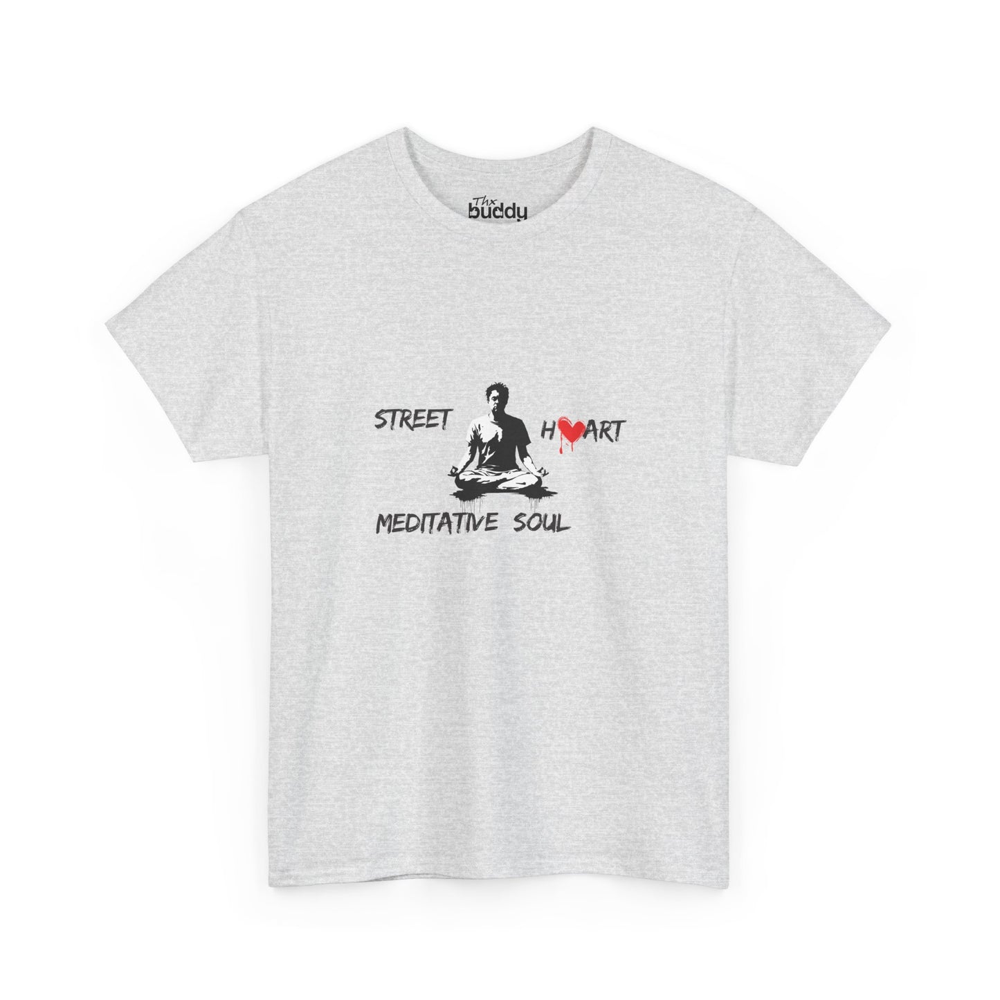 Street Art Meditative Soul Adult T-shirt