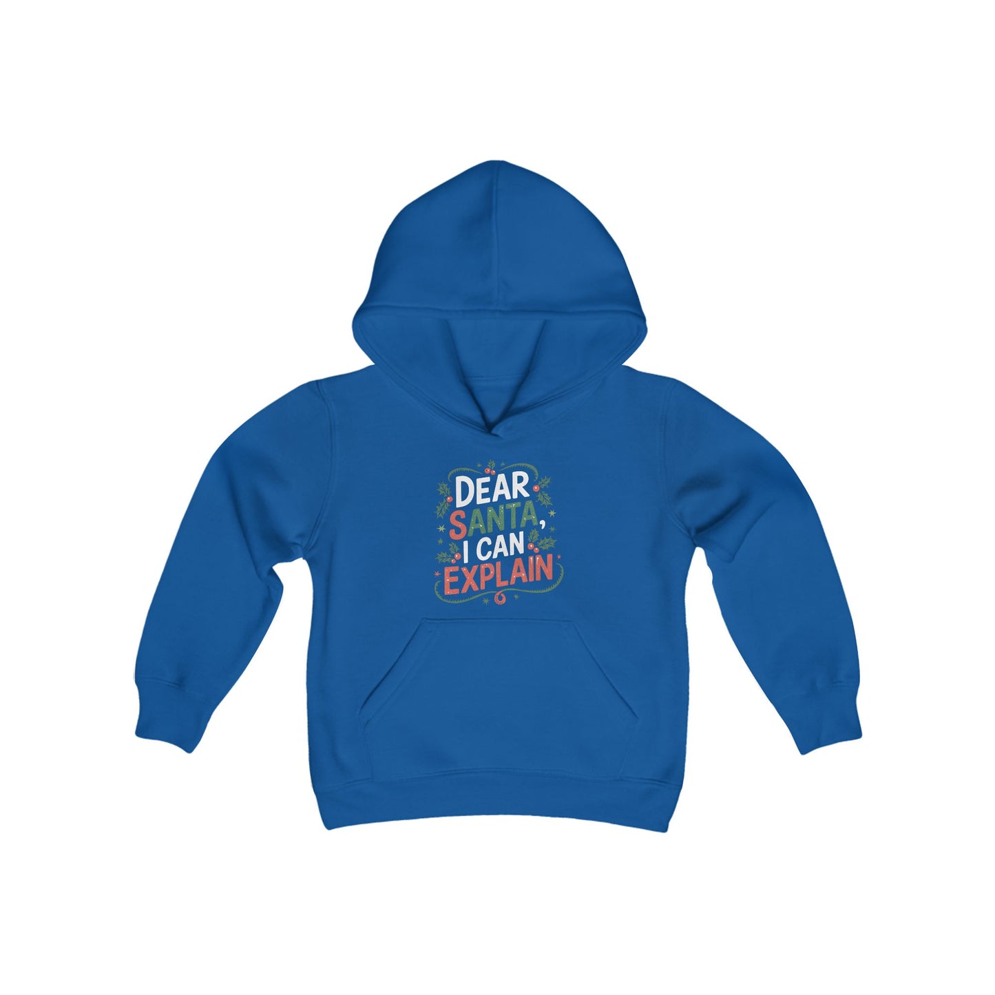 Dear Santa, I Can Explain Kids/Teen Hoodie