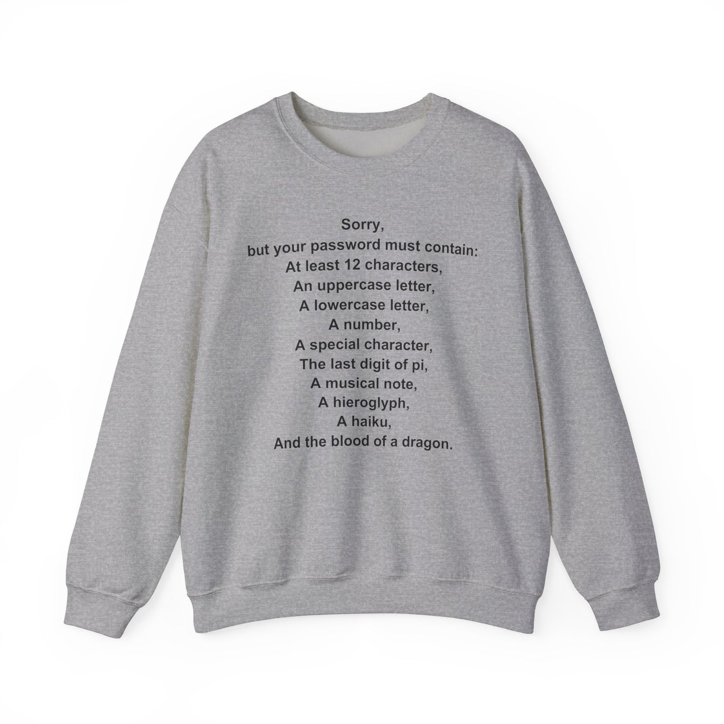 Password Quest Adult Sweatshirt