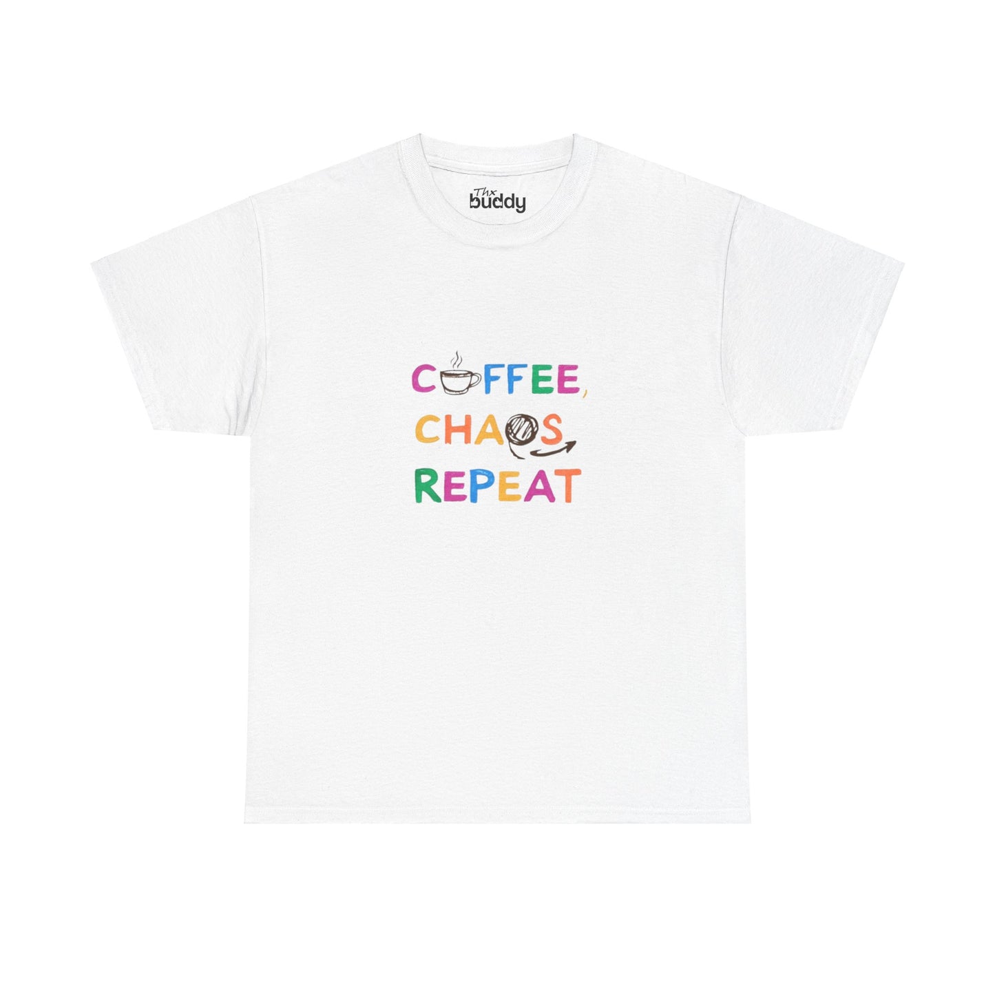 Coffee, Chaos, Repeat Adult T-shirt