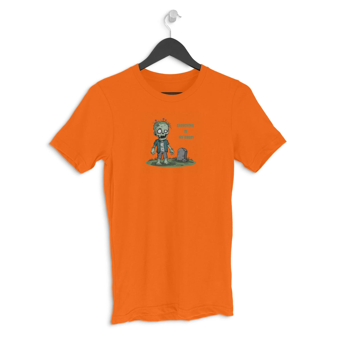 Half Sleeve Round Neck T-Shirt - Orange