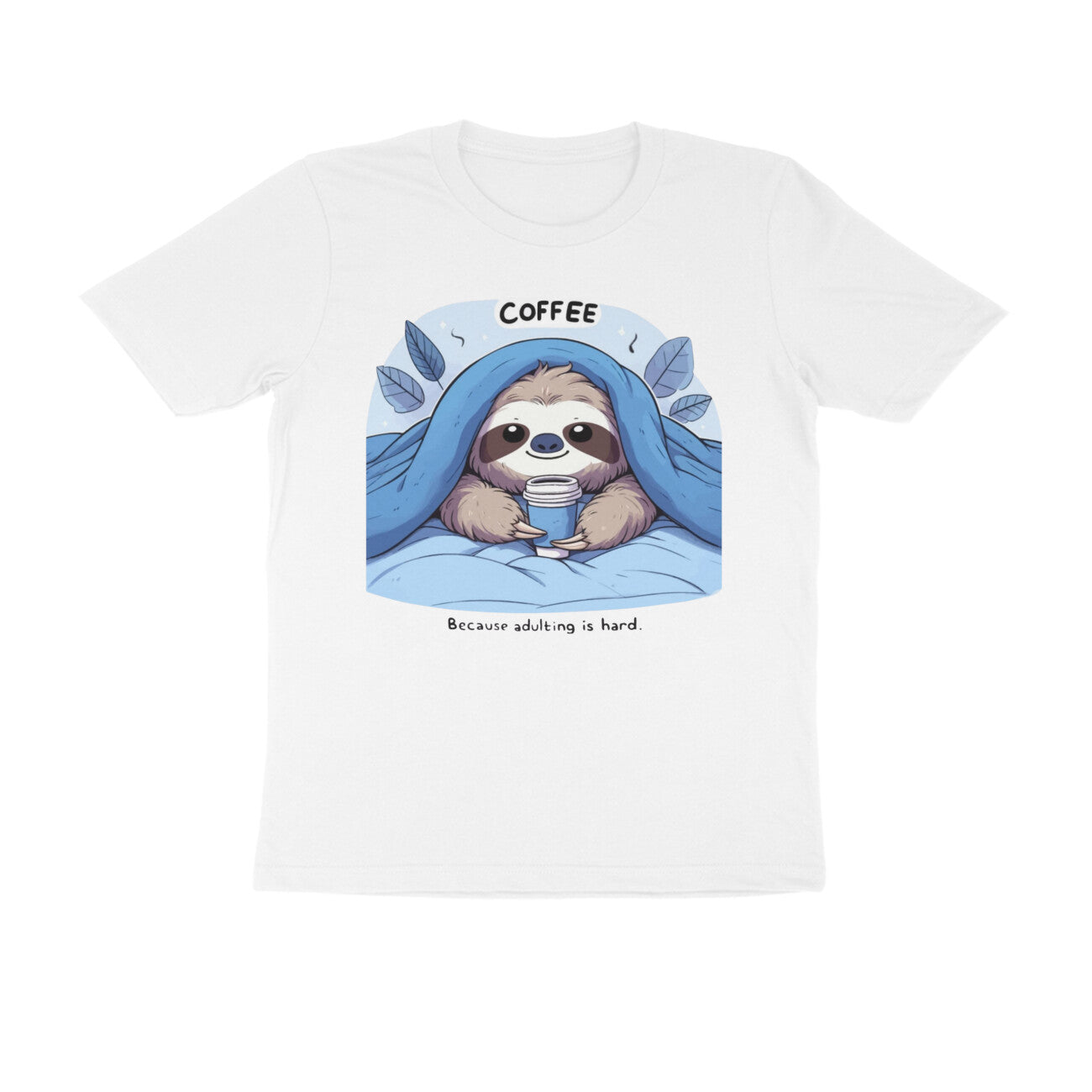 Coffee, Because Adulting Is Hard Men's T-shirt