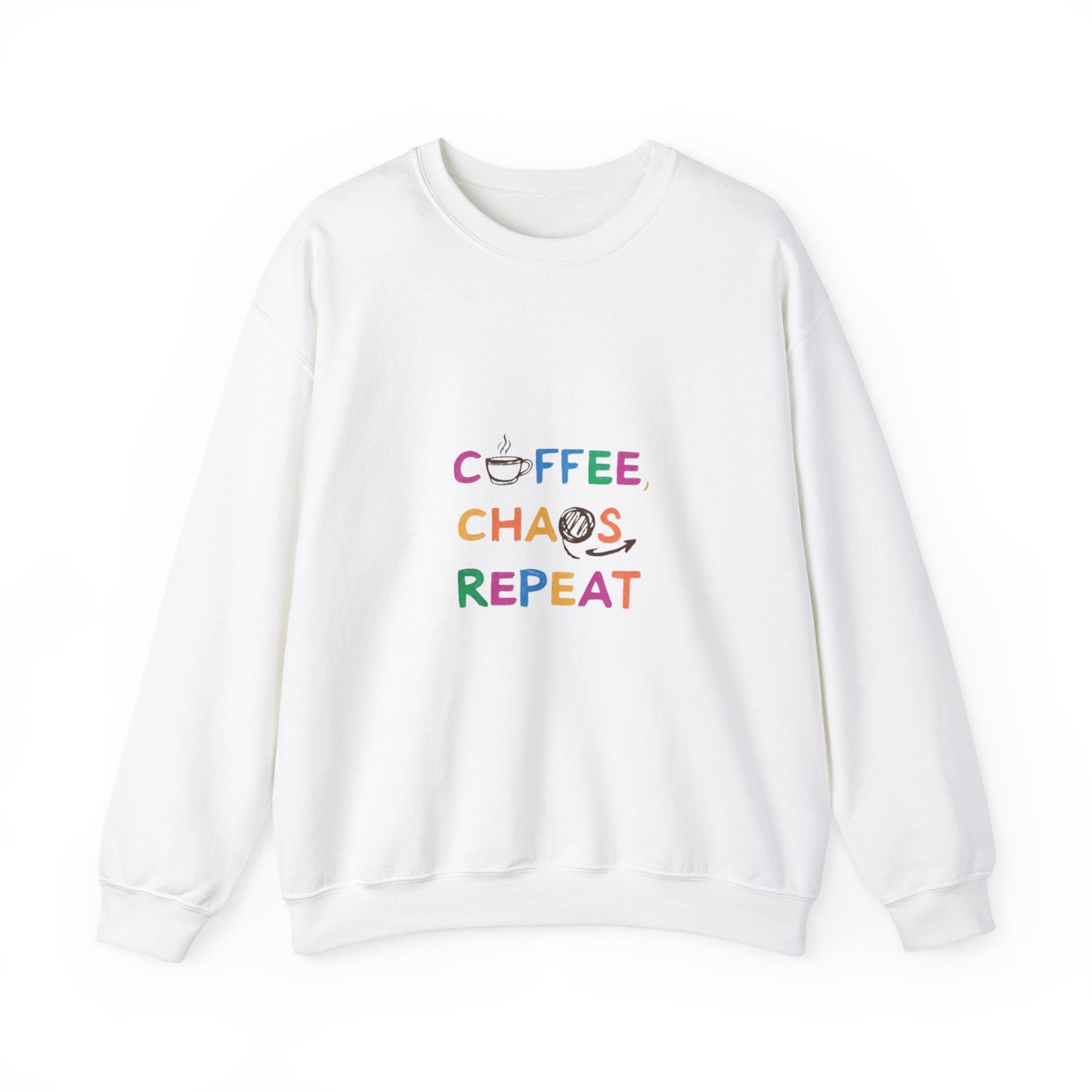 Coffee, Chaos, Repeat Adult Sweatshirt