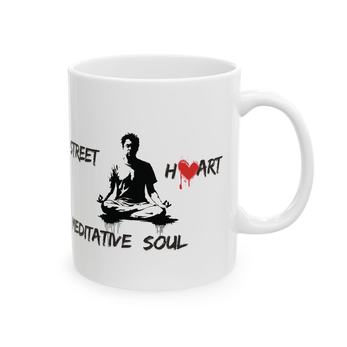 Street Art Meditative Soul Mug