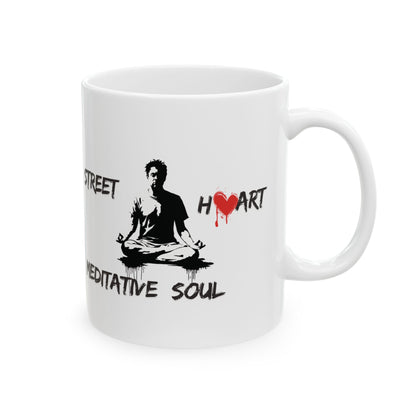 Street Art Meditative Soul Mug