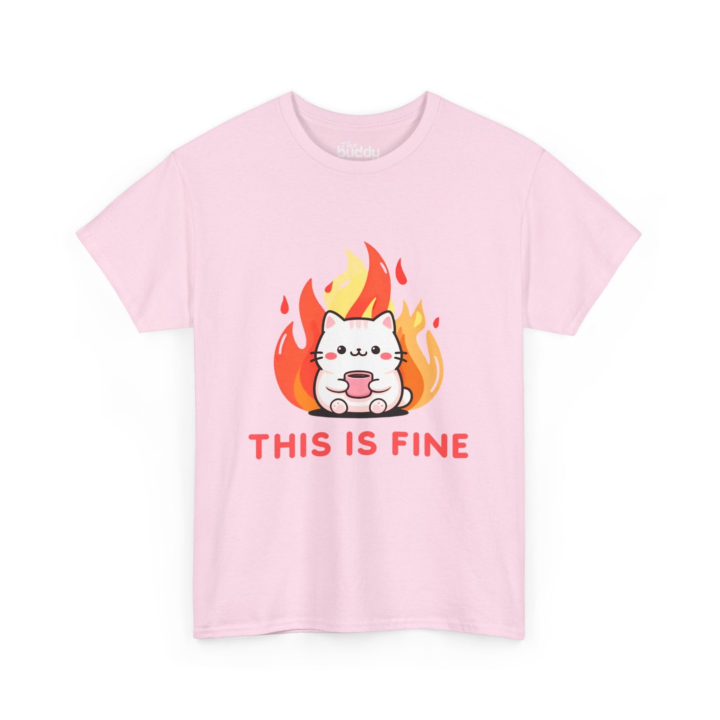 This Is Fine Adult T-shirt