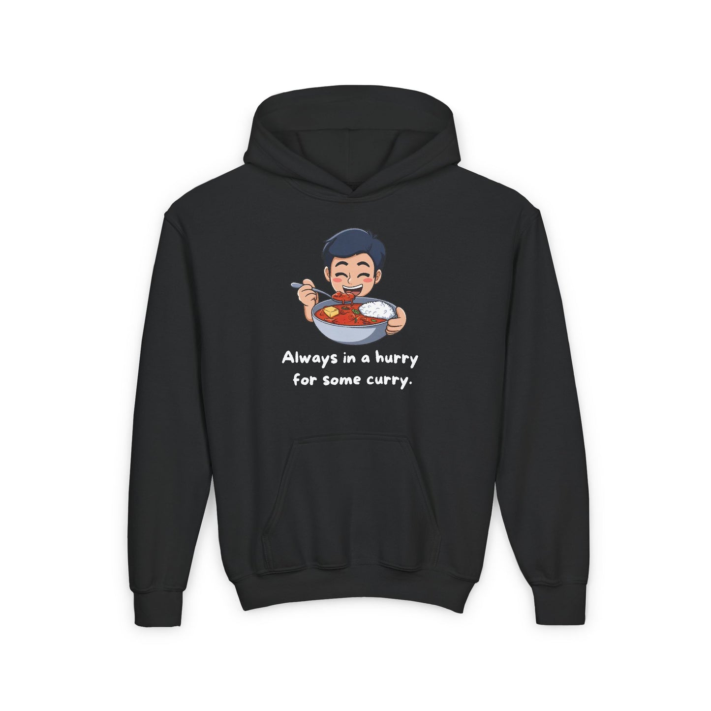Always In A Hurry For Some Curry Kids/Teen Hoodie