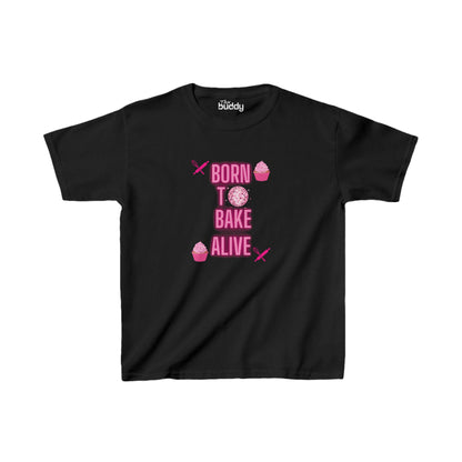 Born To Bake Alive Kids/Teen T-shirt