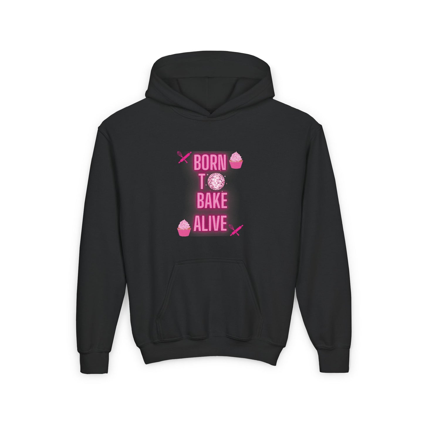 Born To Bake Alive Kids/Teen Hoodie