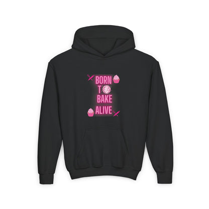 Born To Bake Alive Kids/Teen Hoodie