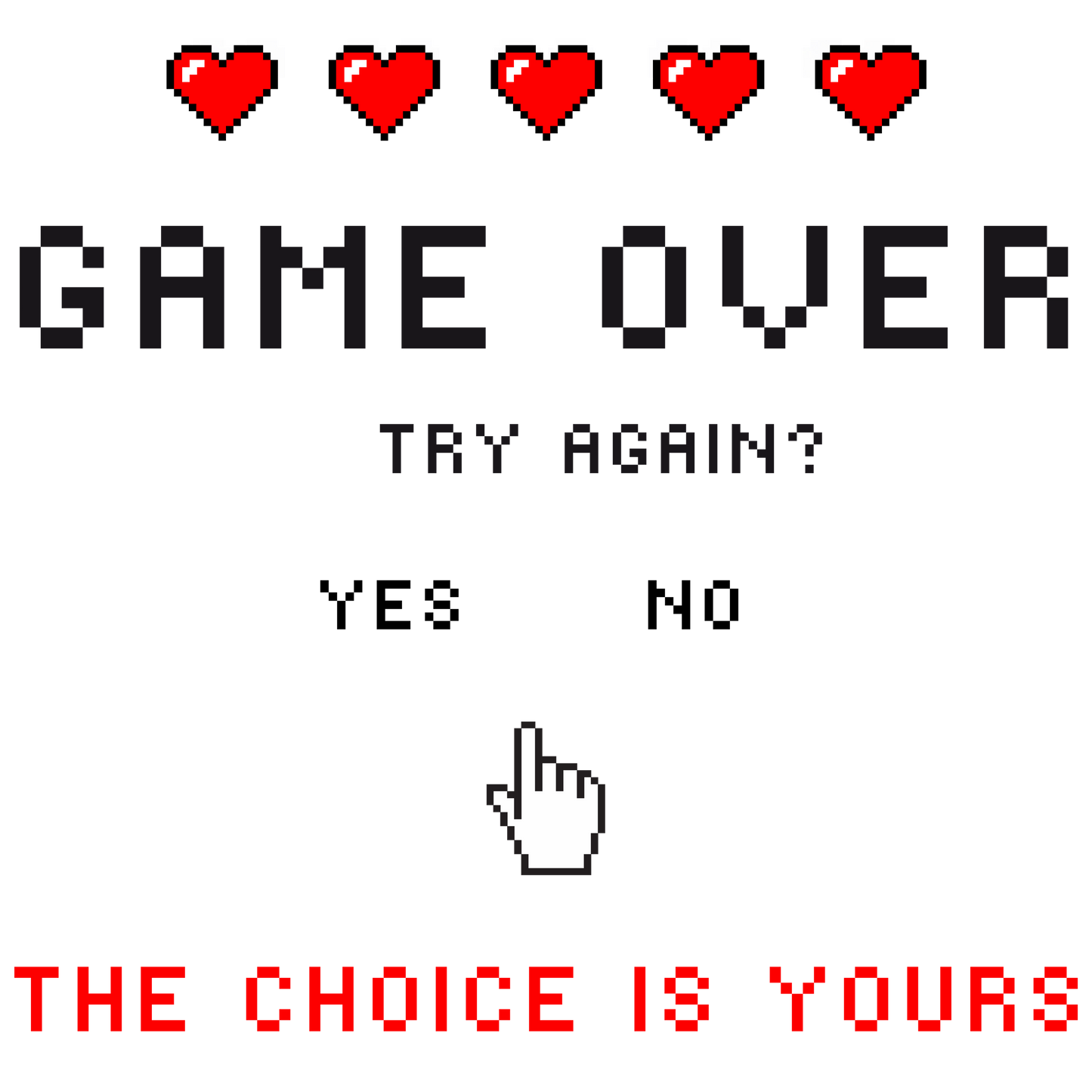 GAME OVER Adult T-shirt