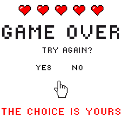GAME OVER Adult T-shirt