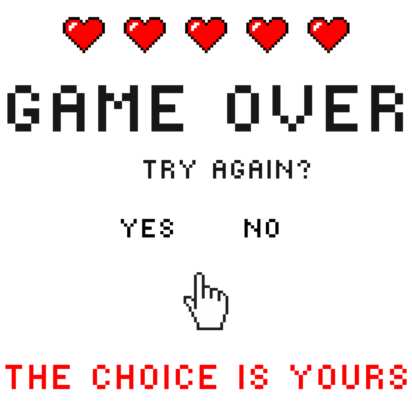 GAME OVER Kids/Teen T-shirt