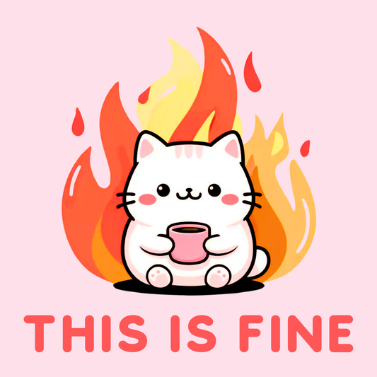 This Is Fine Adult T-shirt