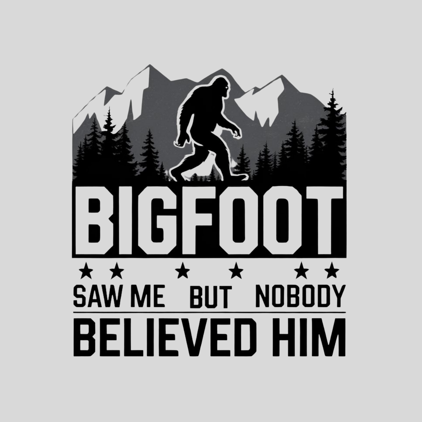 BIGFOOT Saw Me But Nobody Believed Him Kids/Teen Hoodie