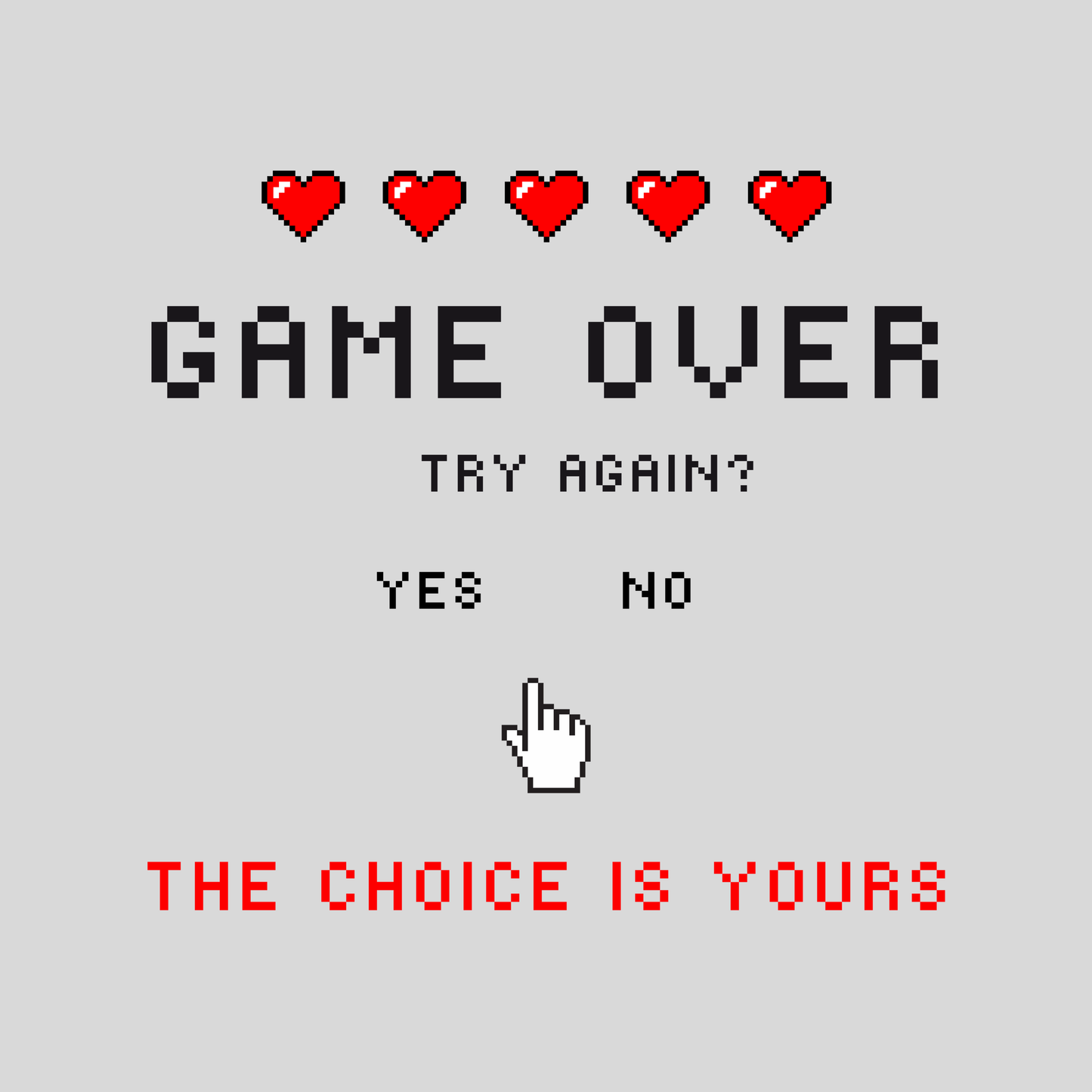 GAME OVER Kids/Teen Hoodie
