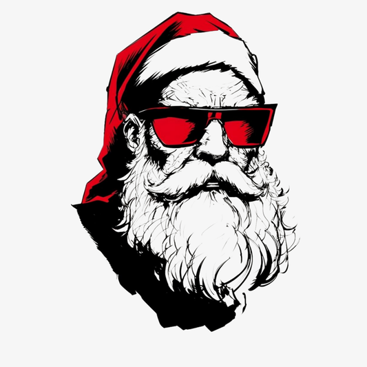 Badass Santa Adult T-shirt