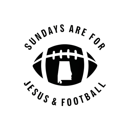 Sundays Are For Jesus And Football Alabama Adult T-shirt