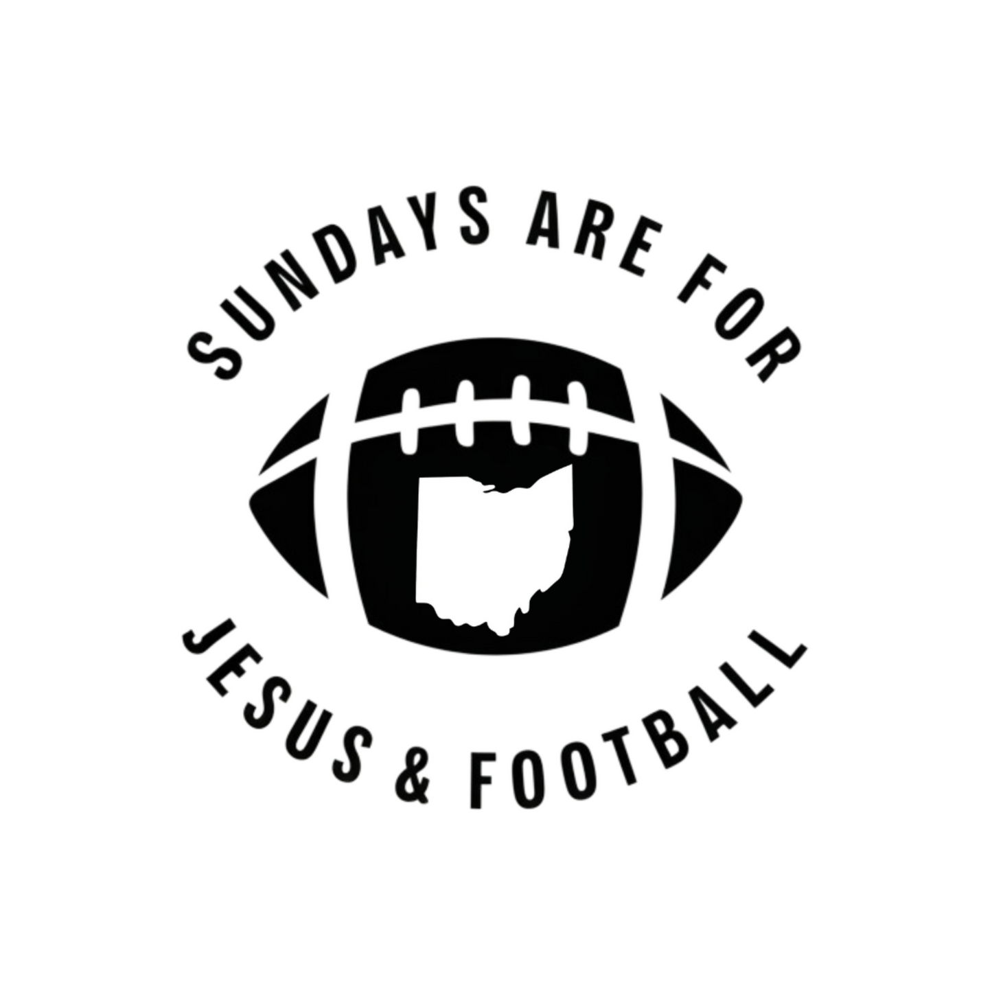 Sundays Are For Jesus And Football Ohio Bag
