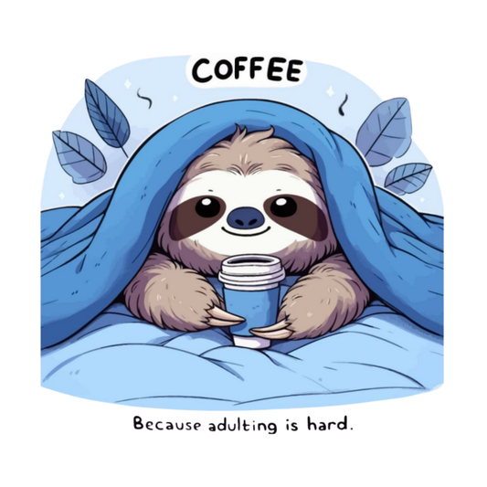 Coffee, Because Adulting is Hard Pillow