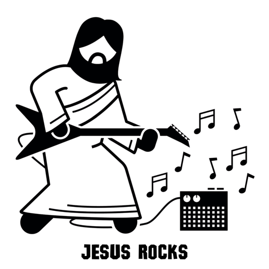 Jesus Rocks Adult T-shirt