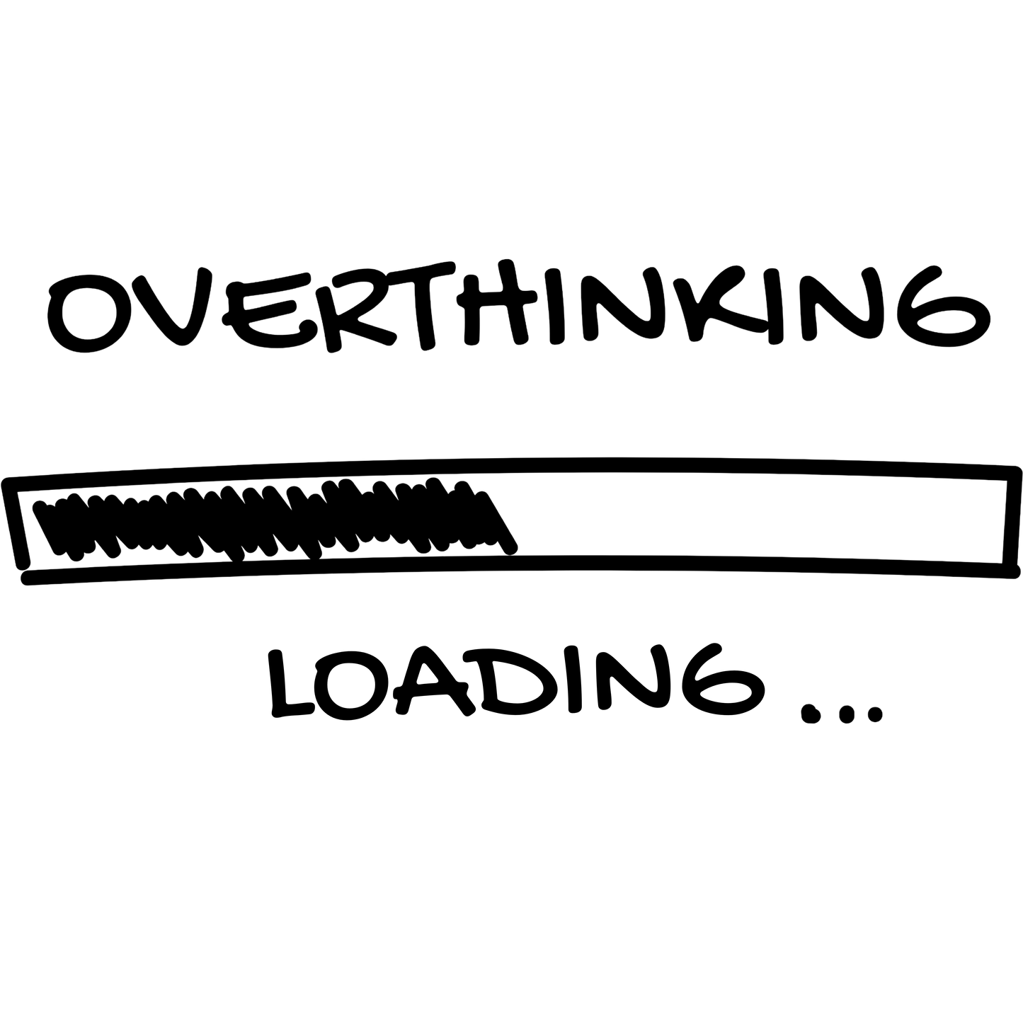 Overthinking Loading Pillow