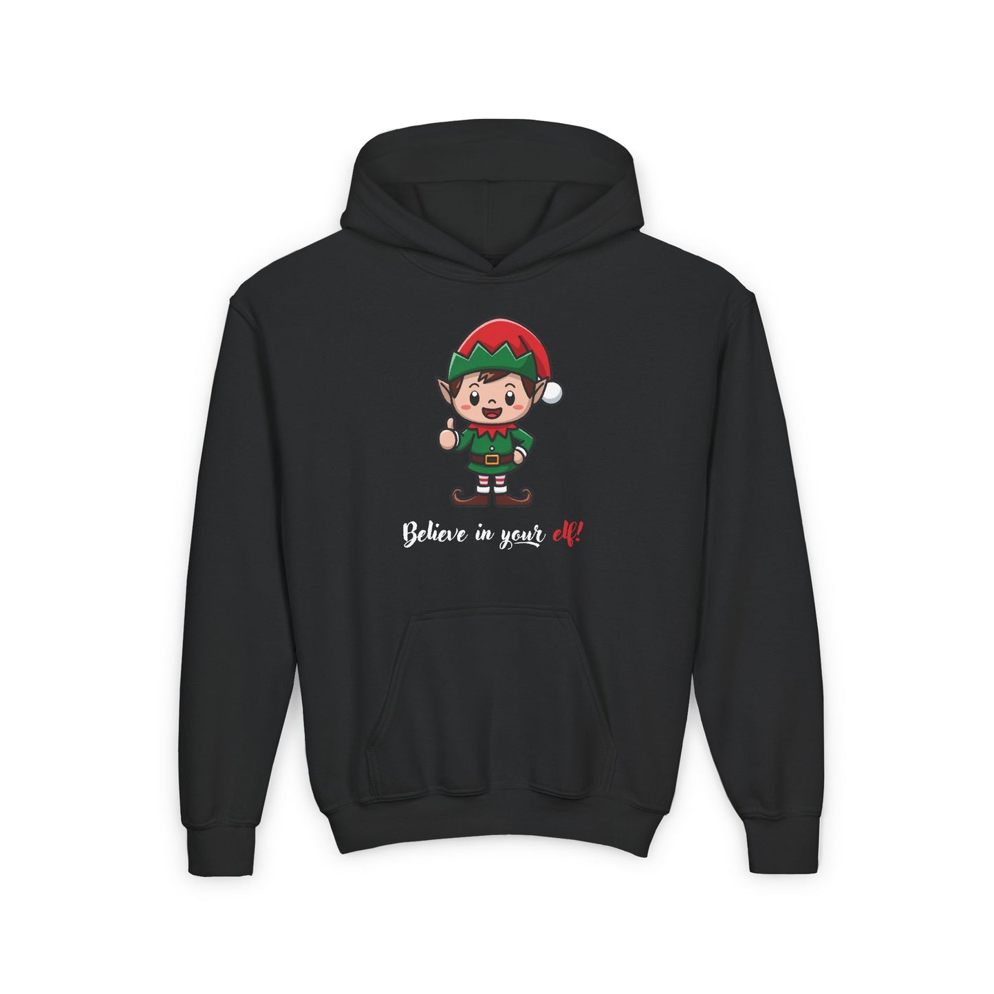 Believe In Your Elf! Kids/Teen Hoodie