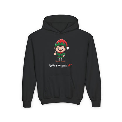 Believe In Your Elf! Kids/Teen Hoodie