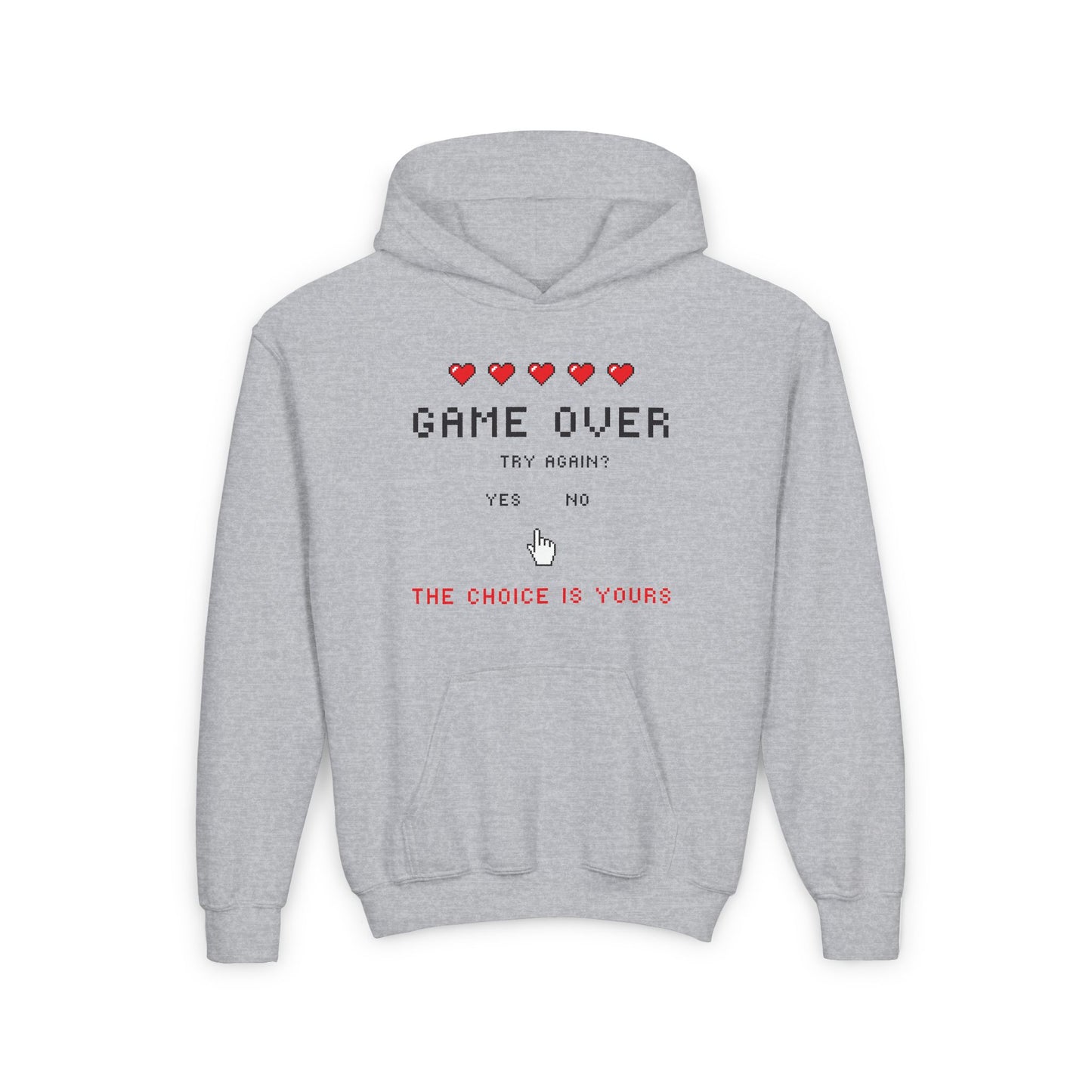 GAME OVER Kids/Teen Hoodie