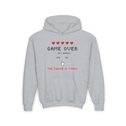GAME OVER Kids/Teen Hoodie