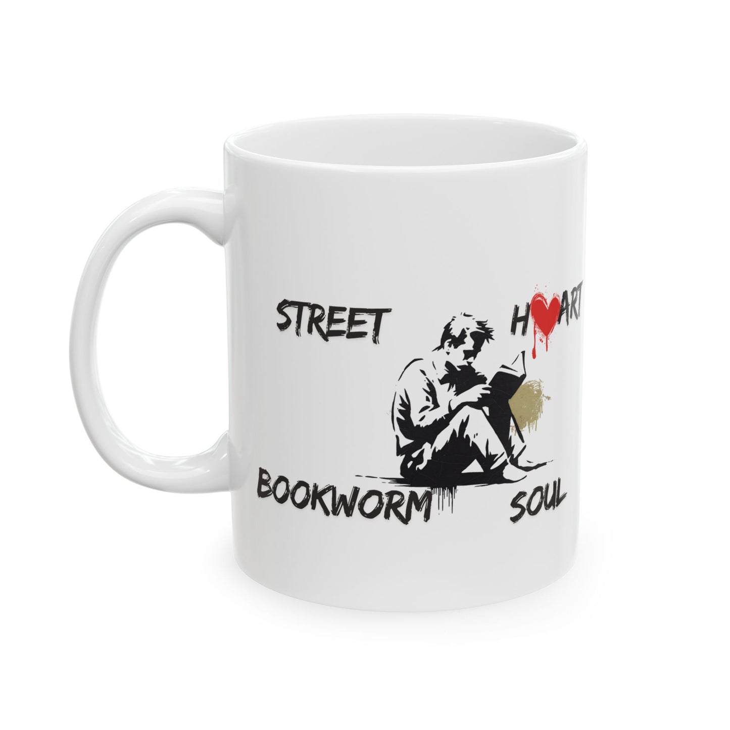 Street Heart Bookworm Soul Mug