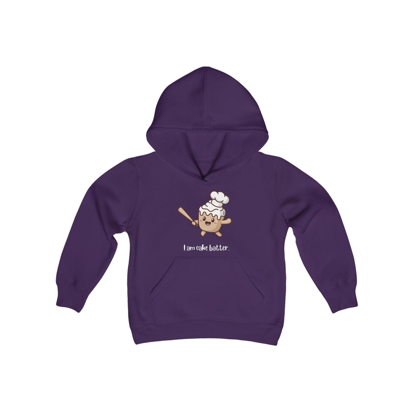 I Am Cake Batter Kids/Teen Hoodie