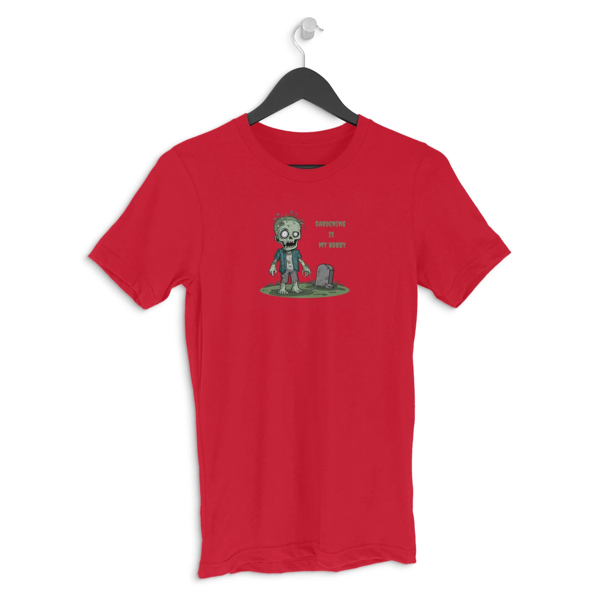 Half Sleeve Round Neck T-Shirt - Red