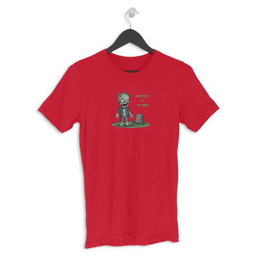Half Sleeve Round Neck T-Shirt - Red