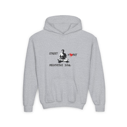 Street Art Meditative Soul Kids/Teen Hoodie