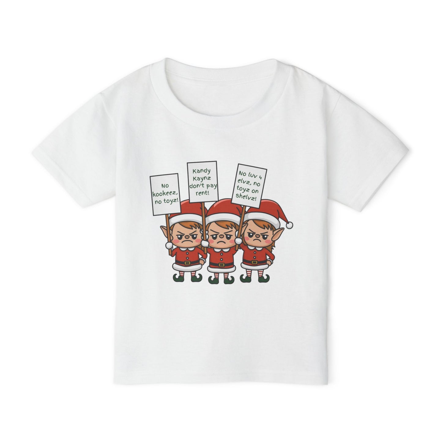 Christmas Elves On Strike Toddler T-shirt