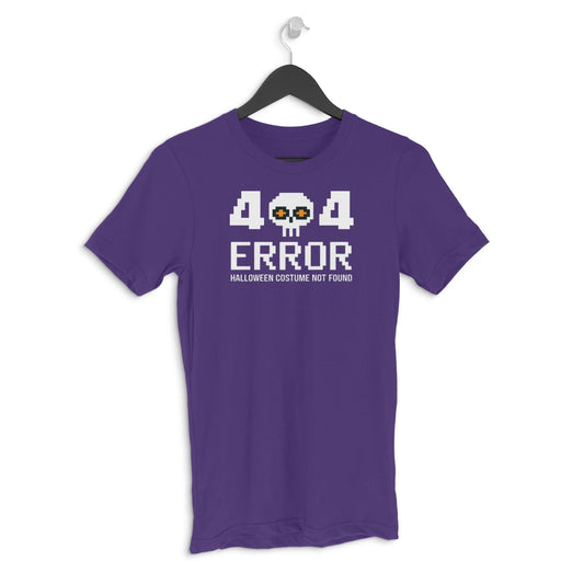 Error 404: Halloween Costume Not Found Men's Graphic T-shirt - Purple