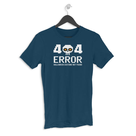 Error 404: Halloween Costume Not Found Men's Graphic T-shirt - Navy Blue