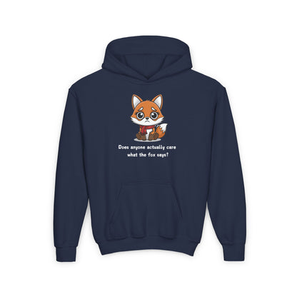 Does Anyone Actually Care What The Fox Says Kids/Teen Hoodie