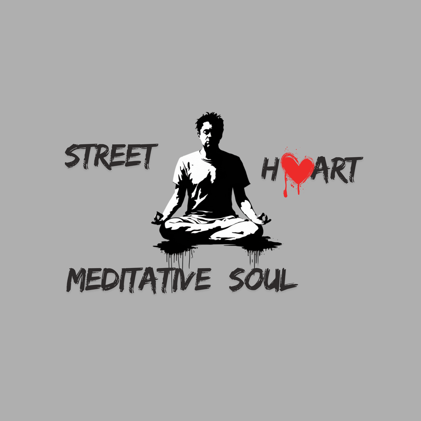 Street Heart Meditative Soul Men's T-shirt