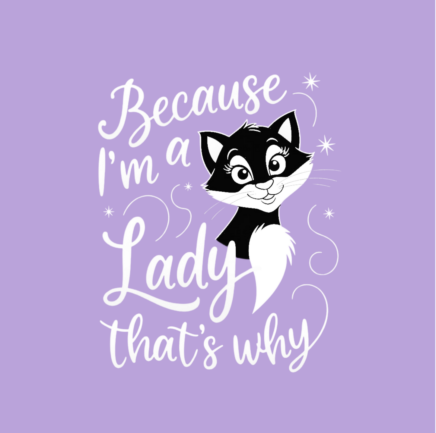 Because I'm A Lady That's Why Women's T-shirt