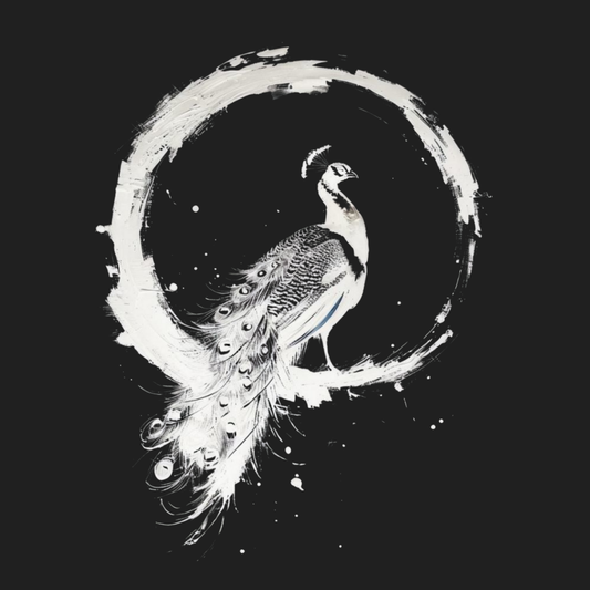 Zen White Peacock Women's T-shirt