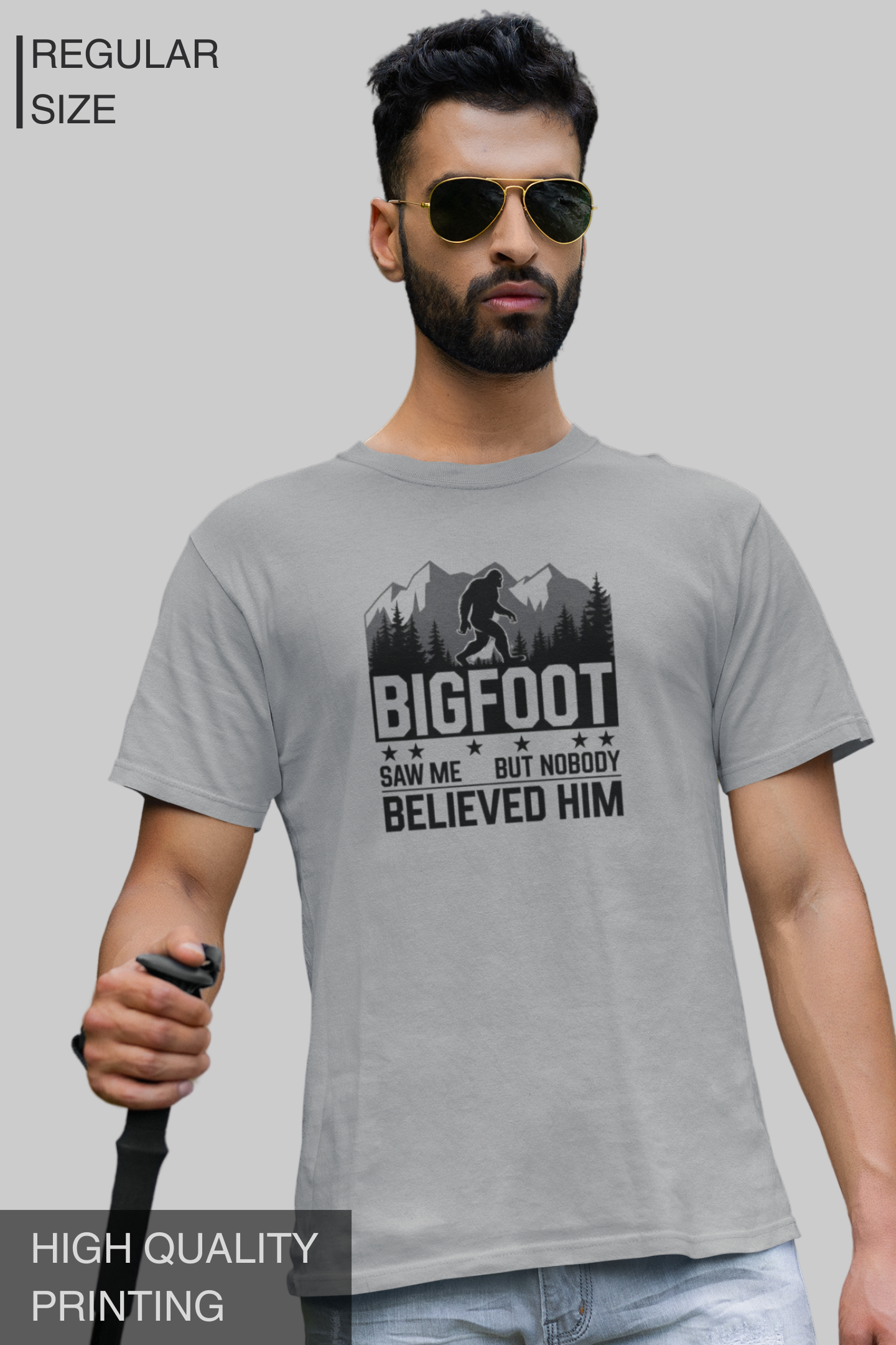 Bigfoot Saw Me Men's TShirt