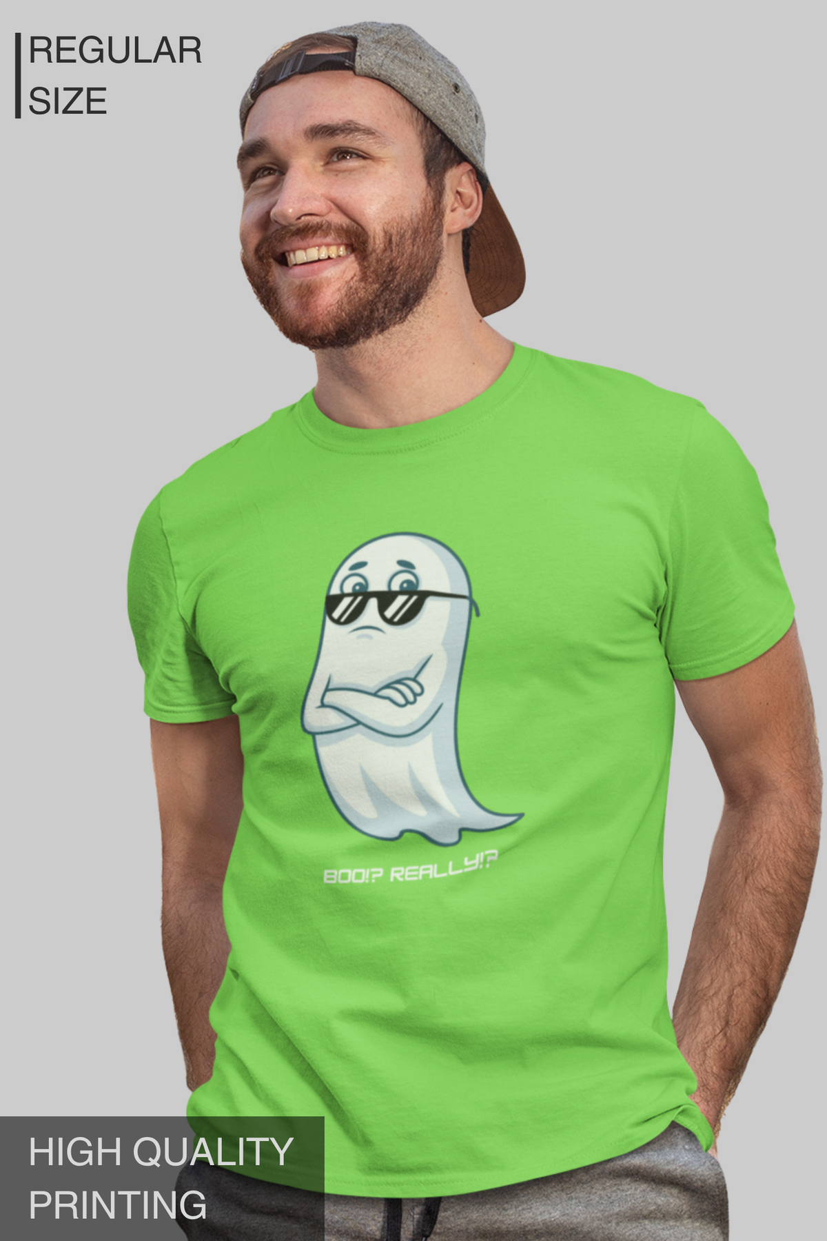 BOO!? REALLY!? – Men's Halloween Graphic T-Shirt