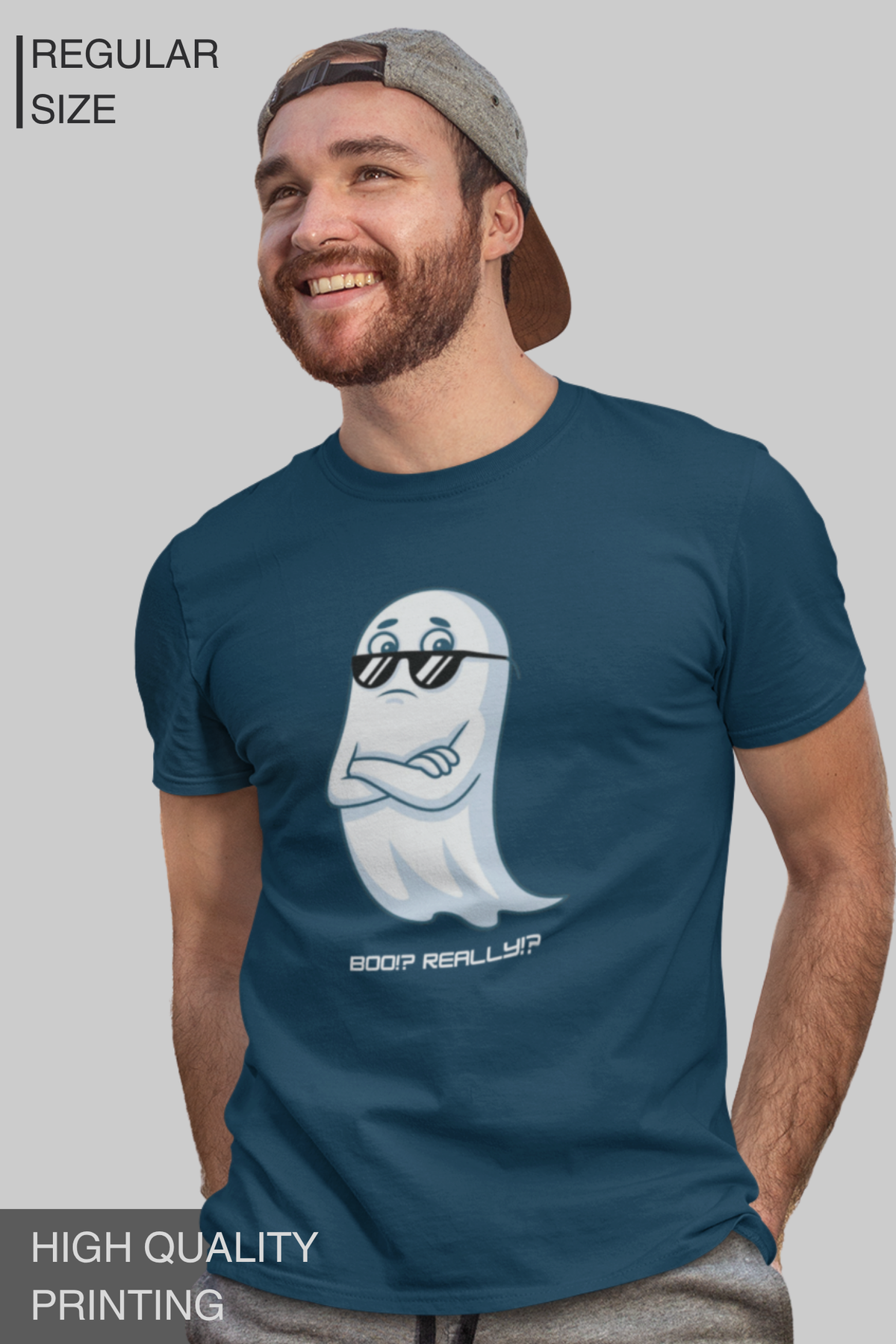 BOO!? REALLY!? – Men's Halloween Graphic T-Shirt