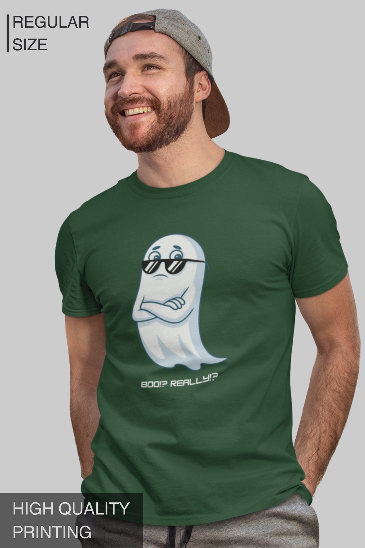 BOO!? REALLY!? – Men's Halloween Graphic T-Shirt