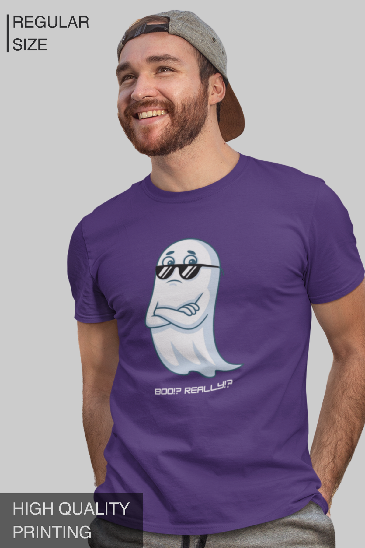 BOO!? REALLY!? – Men's Halloween Graphic T-Shirt