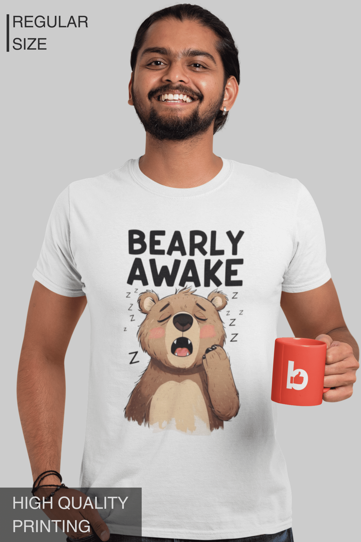 Bearly Awake Men's Tshirt