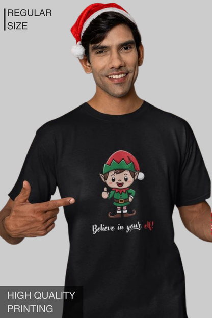 Believe In Your Elf Men's Tshirt